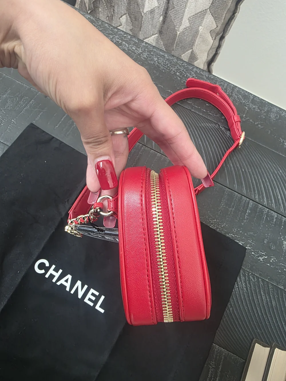 Chanel Red Belt Bag